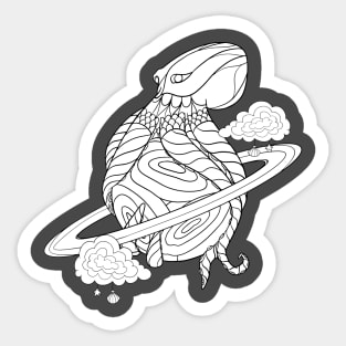 Space Octopus Sticker